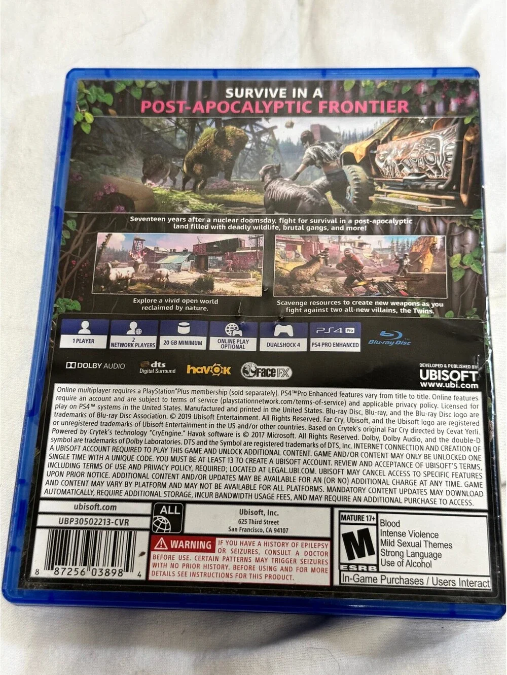 Ubisoft Far Cry New Dawn Sony PlayStation 4 PS4 Game 2019